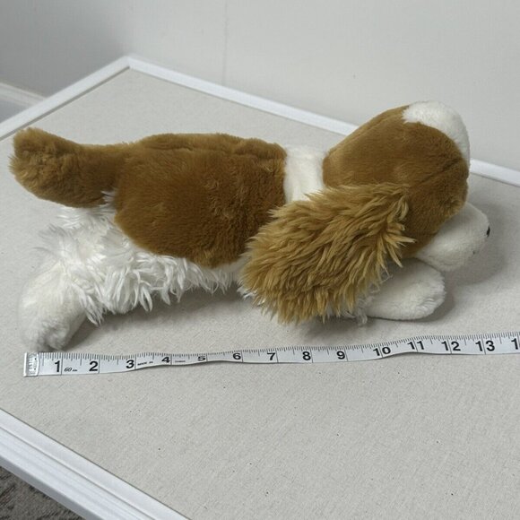 Animal Alley Brown & White Floppy-Eared Plush Dog Toy 15" By Toys R Us Soft Fuzz - Picture 11 of 16